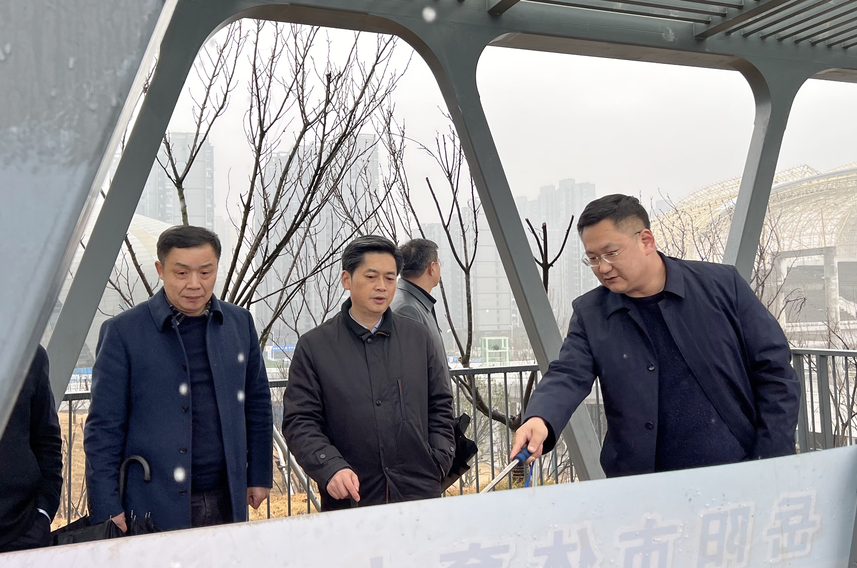 1月24日下午，趙岳平率隊(duì)調(diào)研省運(yùn)會(huì)場(chǎng)館建設(shè)工作.jpg